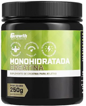 Creatina Monohidratada Growth Supplements - 250 gramas