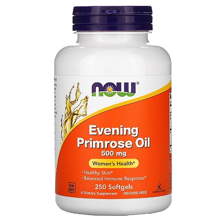 Óleo de Prímula (Primrose Oil) Now Foods - 250 softgels de 500 mg