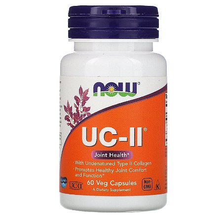 Colágeno UC-II UC-2 Now Foods - 60 cápsulas de 40 mg