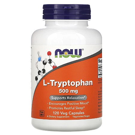 L-Triptofano Now Foods - 120 cápsulas de 500 mg