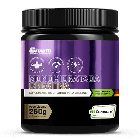 Creatina Creapure Growth Supplements - 250 gramas
