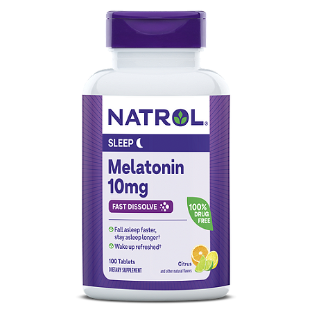 Melatonina Natrol Fast Dissolve - 100 tabletes de 10 mg
