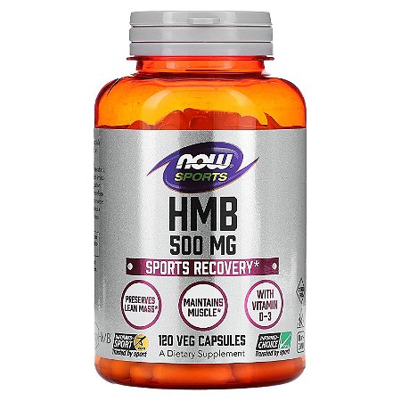 Hidroximetilbutirato (HMB) Now Foods - 120 cápsulas de 500 mg