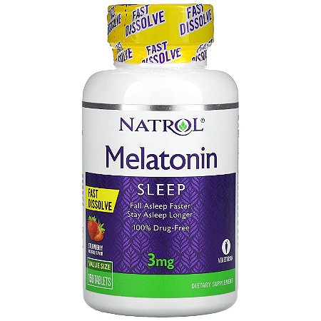 Melatonina Natrol Fast Dissolve - 150 tabletes de 3 mg