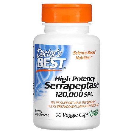 Serrapeptase Doctors Best - 90 cápsulas de 120000 SPU