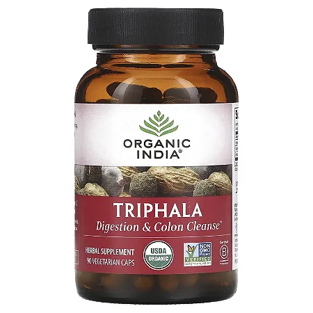 Triphala Indiano Organic India - 90 cápsulas