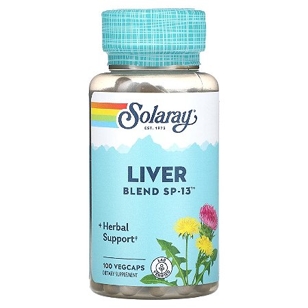 Silimarina Liver Blend SP-13 Solaray - 100 cápsulas
