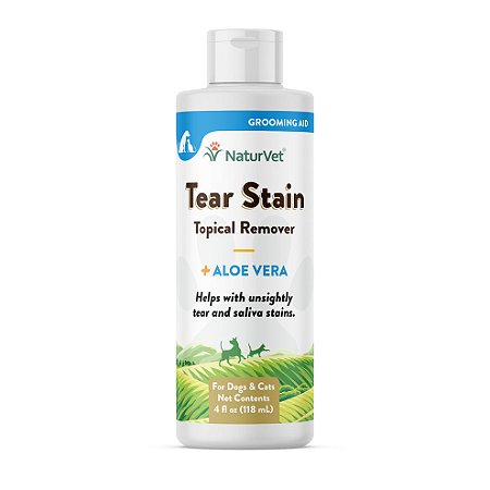 Tear Stain Naturvet Aloe Vera Tópico - Tira Manchas Lacrimais de Cães e Gatos - 118 ml