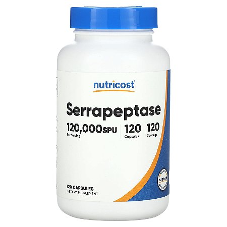Serrapeptase Nutricost - 120 cápsulas de 120000 SPU