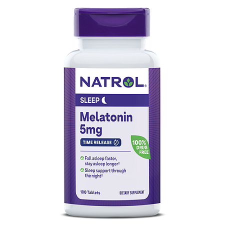 Melatonina Natrol Time Release - 100 tabletes de 5 mg