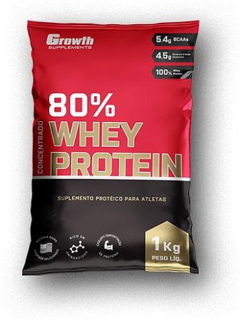 Whey Protein Concentrado Growth Supplements - 1 kg