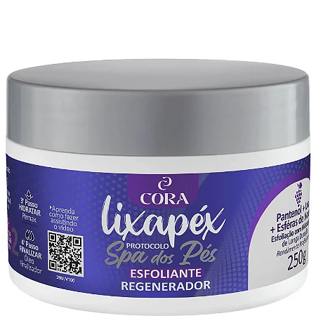 Esfoliante Spa dos Pés Cora (Lixapéx) Pantenol +Uva Pote 250g