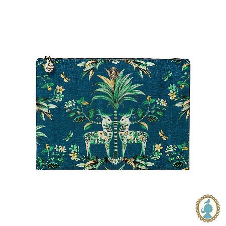 Necessaire de Praia Flat Tropical Twins Azul - Moon Delight