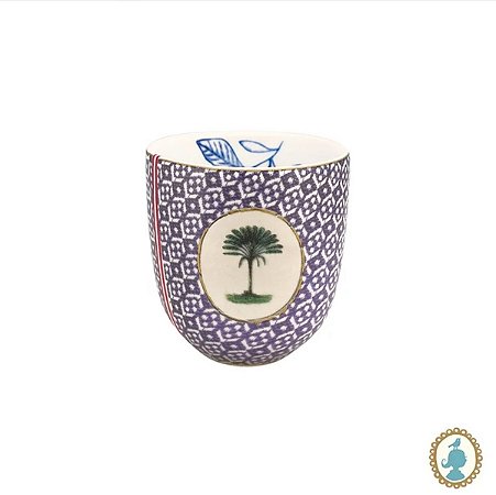 Caneca Sem Alça Pequena Tiles Azul - Heritage