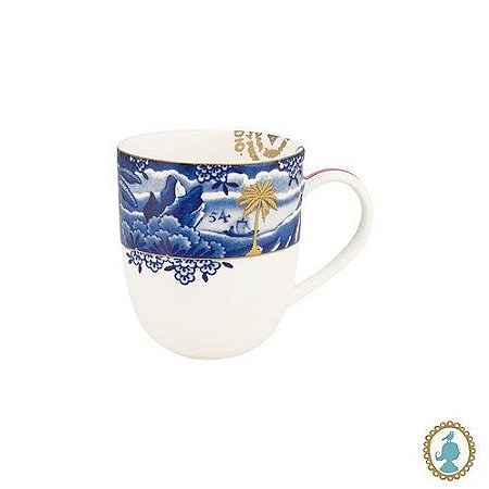 Caneca Pequena Border Azul - Heritage