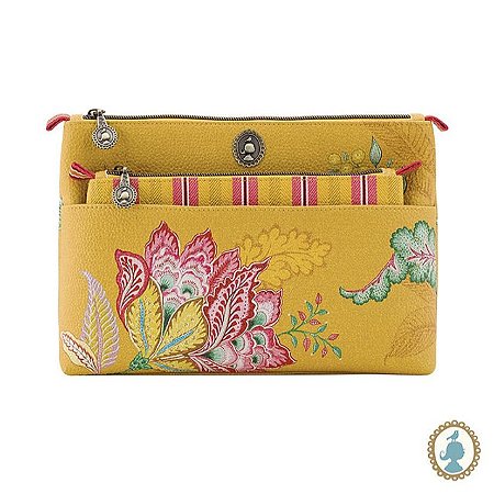 Set/2 Necessaire Combi Jambo Flower Amarelo - Moon Delight
