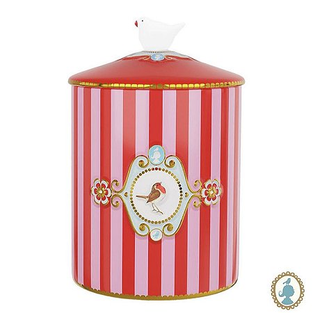 Pote Stripes Vermelho/Rosa - Love Birds