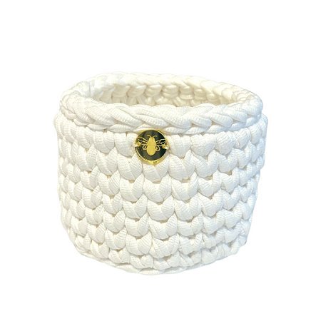 Cachepot Branco Maxi Tricot Mini
