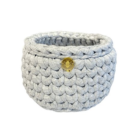 Cachepot Cinza Maxi Tricot Mini