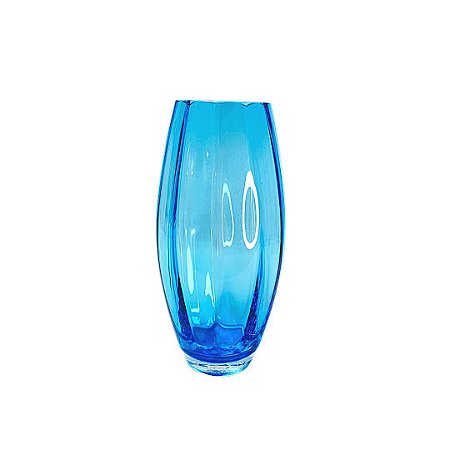 Vaso Estilo Murano Azul Grande