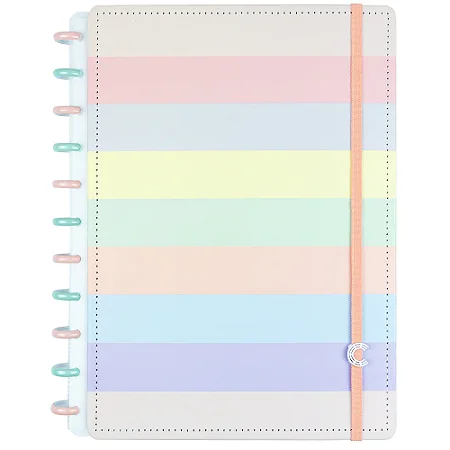 Caderno Inteligente Arco - Íris Pastel