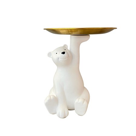 Escultura Urso Polar Bandeja