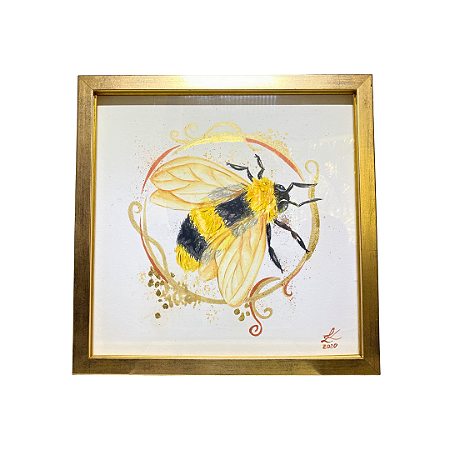 Quadro Abelha Dourado