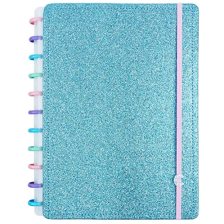 Caderno Inteligente Lest Glitter Ocean Blue