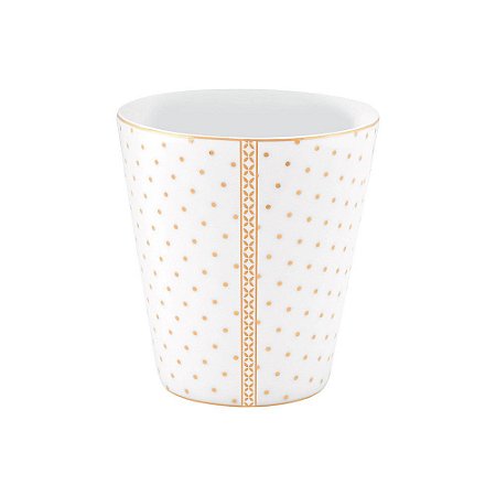 Caneca s/ Alça Golden Dots Branco - Royal Yerseke