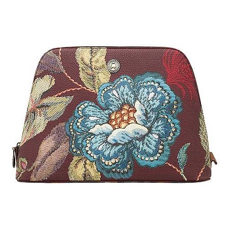 Necessaire Grande Poppy Stitch Burgundy - Bags Collection