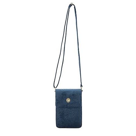Bolsa p/ Celular Velvet Quilted Azul - Bags Collection Pip Studio