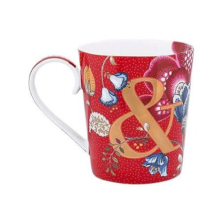 Caneca Vermelho "&" - Alphabet Mugs