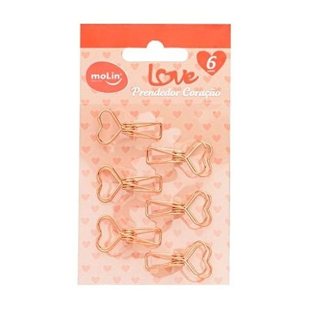 PRENDEDOR DE PAPEL CORAÇÃO MOLIN LOVE