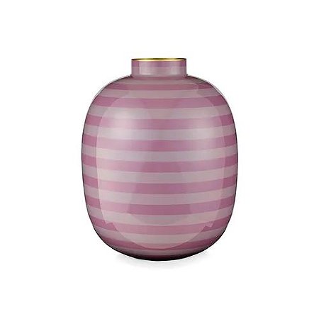Vaso de Metal 32 Stripes Lilás - Home Accessories