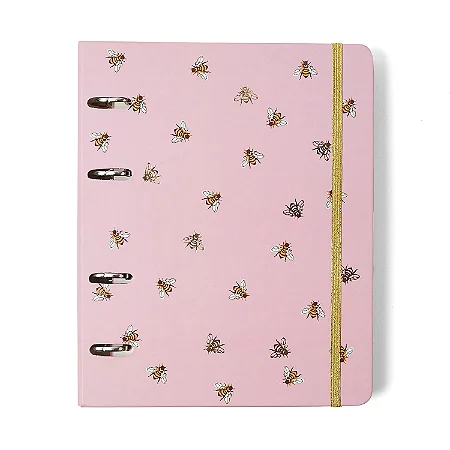 Caderno Criativo Argolado Office Duo Melissa Pautado & Pontado A5 Colméia
