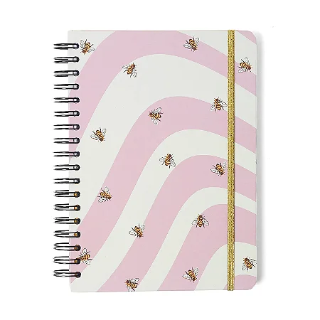 Caderno Espiral Colegial Melissa Pautado Caminho das Abelhas 10 Matérias 160 fls