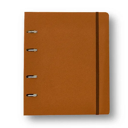 Caderno Criativo Argolado Organizador Clássica Pautado 17x24 Caramelo