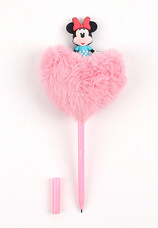 CANETA CORAÇÃO PLUSH MINNIE MOUSE