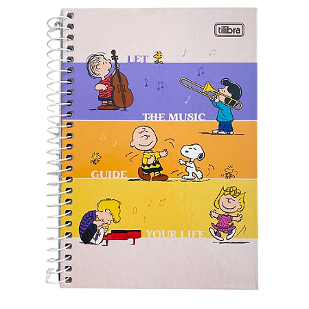 Caderno Espiral Capa Dura 80 FL Snoopy A5