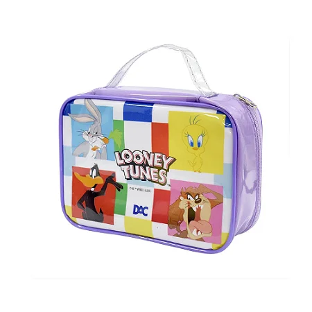 Estojo Organizador Multiuso Baú Warner Looney Tunes Grande