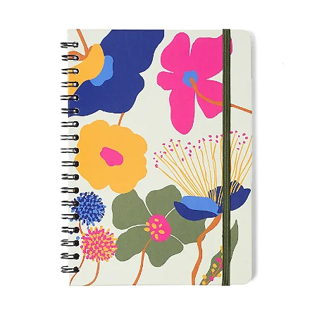 Caderno Espiral Colegial Pólen Pautado Aromas Off White 1 Matéria