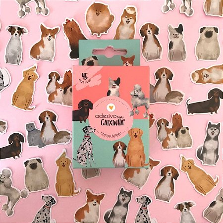 Adesivo na Caixinha – Cachorros Fofinhos