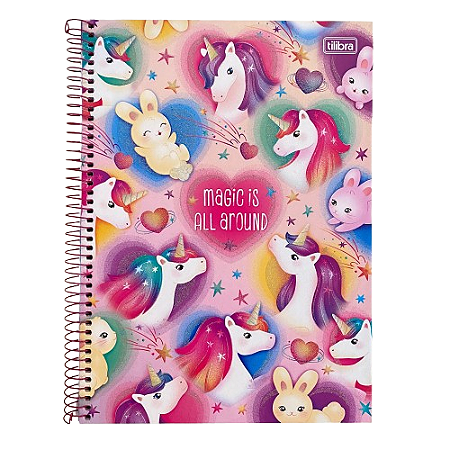 Caderno Espiral Capa Dura Universitário 1 Matéria Blink 80 Folhas