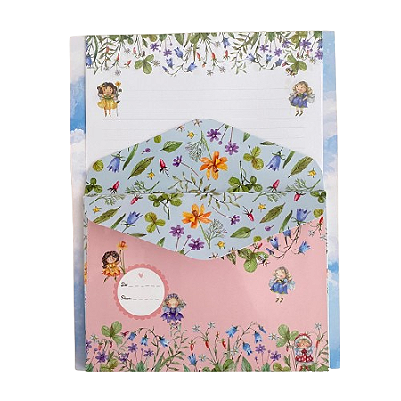 KIT PAPÉIS DE CARTA COM ENVELOPES LA PALOMITA – FLORESTA ENCANTADA
