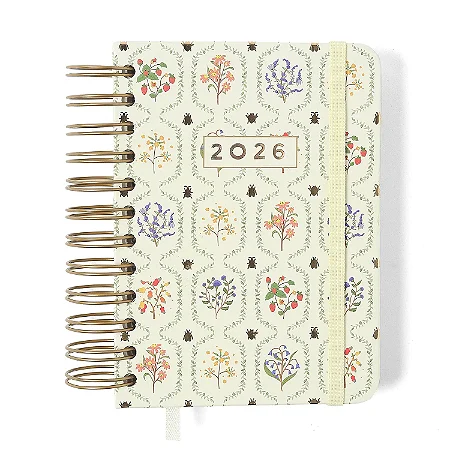 Agenda Planner 2026 Jardim Diária Off White/ Cicero