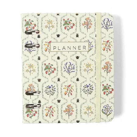 Agenda Planner 2026 Argolada Jardim A6 Off White/ Cicero