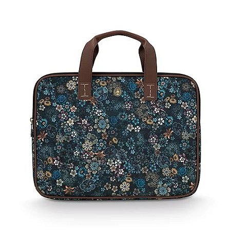Case p/ Notebook Olivia Tutti i Fiori Azul Escuro -
