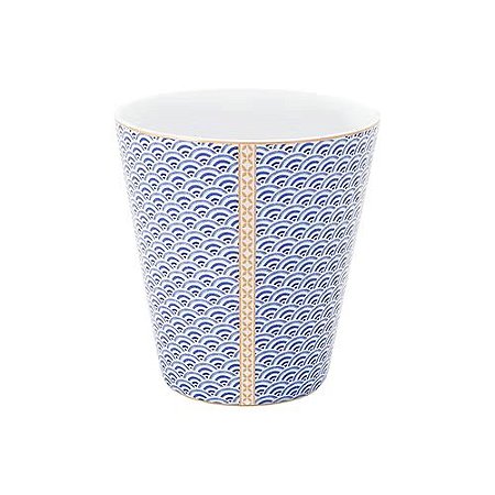 Caneca s/ Alça Wave Azul Royal Yerseke - Pip Studio