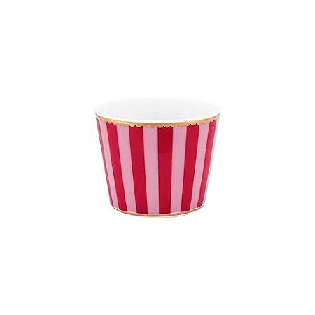 Xícara p/ Ovo Stripes Rosa/Vermelho Love Birds - Pip Studio