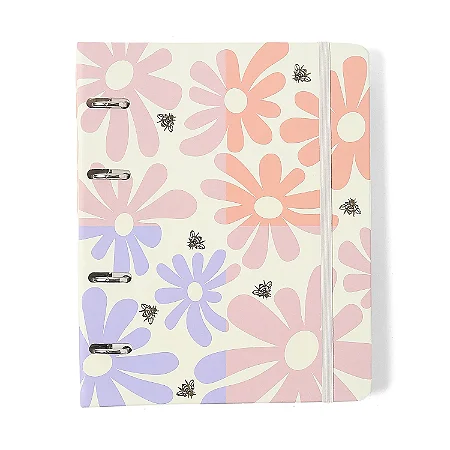 Caderno Criativo Argolado Office Duo Melissa Pautado e Pontado A5 Block Bloomy/Cicero
